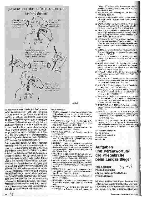 Vorschauseite 1: Aufgaben und Verantwortung der Pflegekräfte beim Langzeitlieger