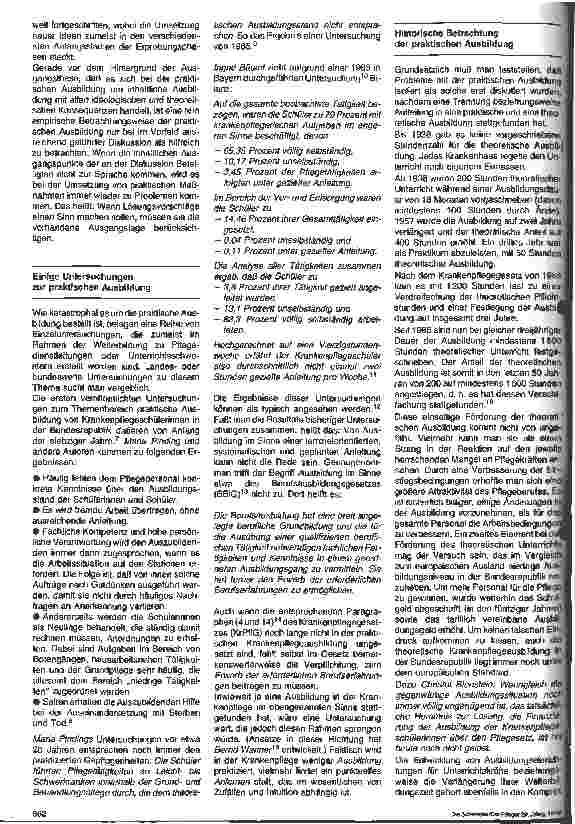 Vorschauseite 2: Die praktische Ausbildung in der Krankenpflege