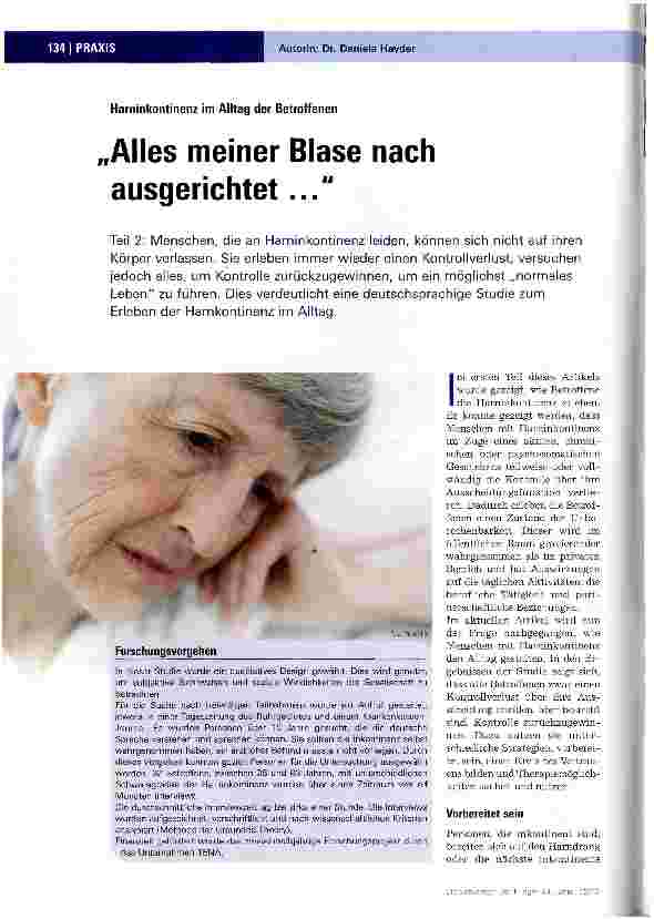 Vorschauseite 1: Alles meiner Blase nach ausgerichtet...