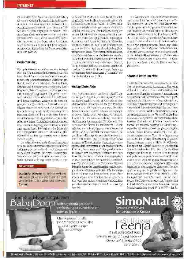 Vorschauseite 2: Patientendaten online