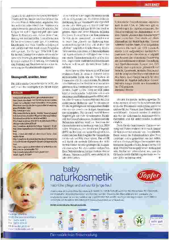 Vorschauseite 3: Patientendaten online