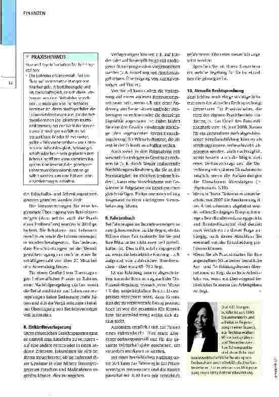 Vorschauseite 3: Steuerliche Regelungen, die Sie kennen sollten