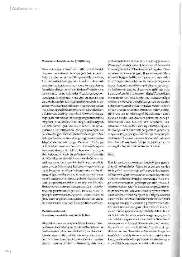 Vorschauseite 3: Die Zukunft der Pflege beginnt jetzt