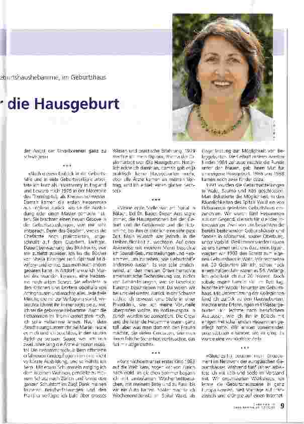 Vorschauseite 2: Ein Leben für die Hausgeburt