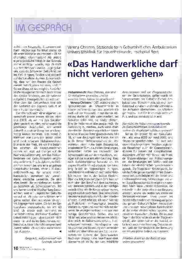 Vorschauseite 3: Ein Leben für die Hausgeburt