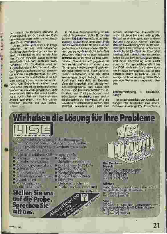 Vorschauseite 4: Wohnen im Alter Kongresse - Seminare - Ausstellungen