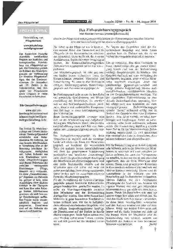 Vorschauseite 2: Das Zielvereinbarungsgespräch