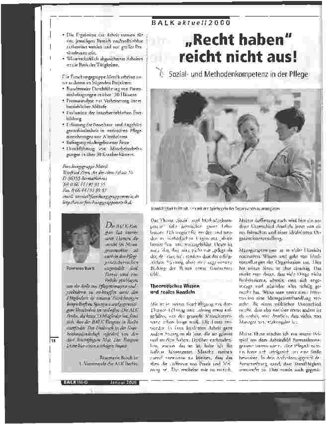 Vorschauseite 1: Recht haben reicht nicht aus!