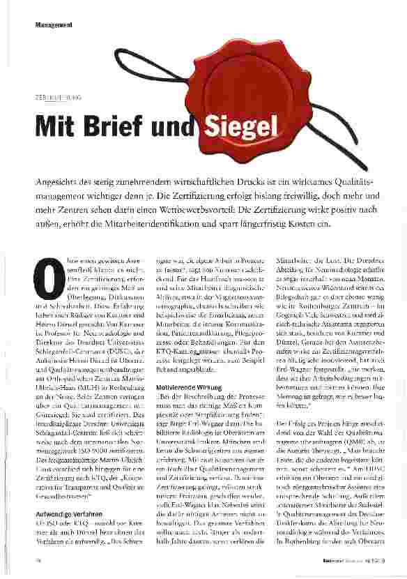 Vorschauseite 1: Mit Brief und Siegel