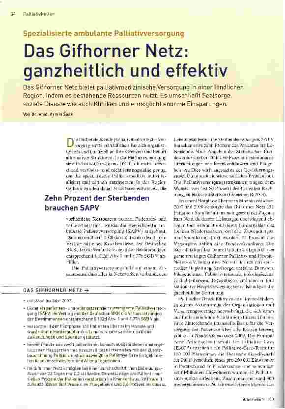 Vorschauseite 1: Das Gifhorner Netz: ganzheitlich und effektiv