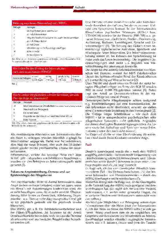 Vorschauseite 4: Wie beurteilen Heimbewohner und gesetzliche Betreuer den neuen WBVG-Heimvertrag?