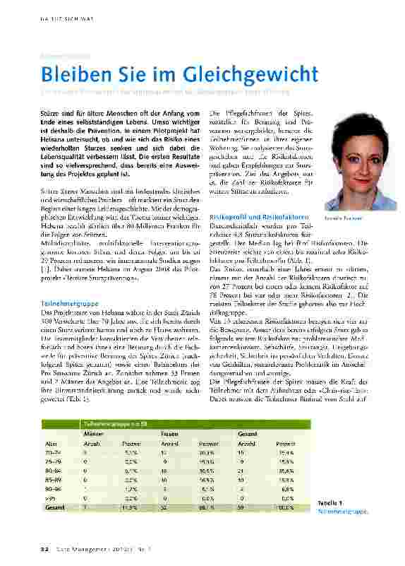 Vorschauseite 1: Bleiben Sie im Gleichgewicht
