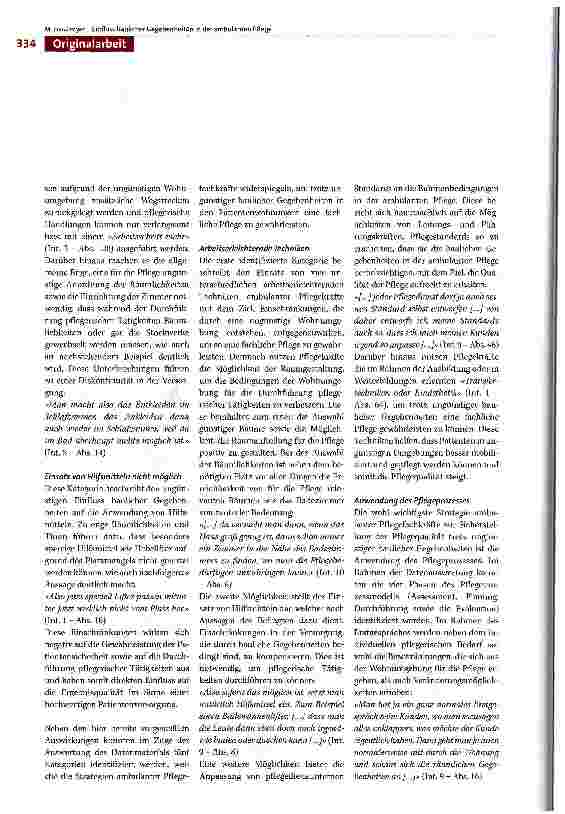 Vorschauseite 4: Einfluss baulicher Gegebenheiten in der ambulanten Pflege: Auswirkungen und Strategien zur Sicherstellung der Pflegequalität -Ergebnisse einer explorativen Studie