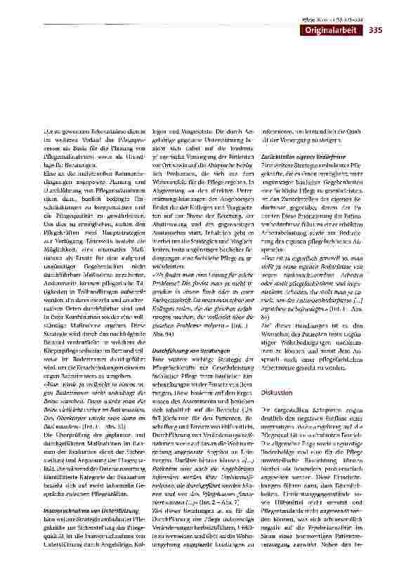 Vorschauseite 5: Einfluss baulicher Gegebenheiten in der ambulanten Pflege: Auswirkungen und Strategien zur Sicherstellung der Pflegequalität -Ergebnisse einer explorativen Studie