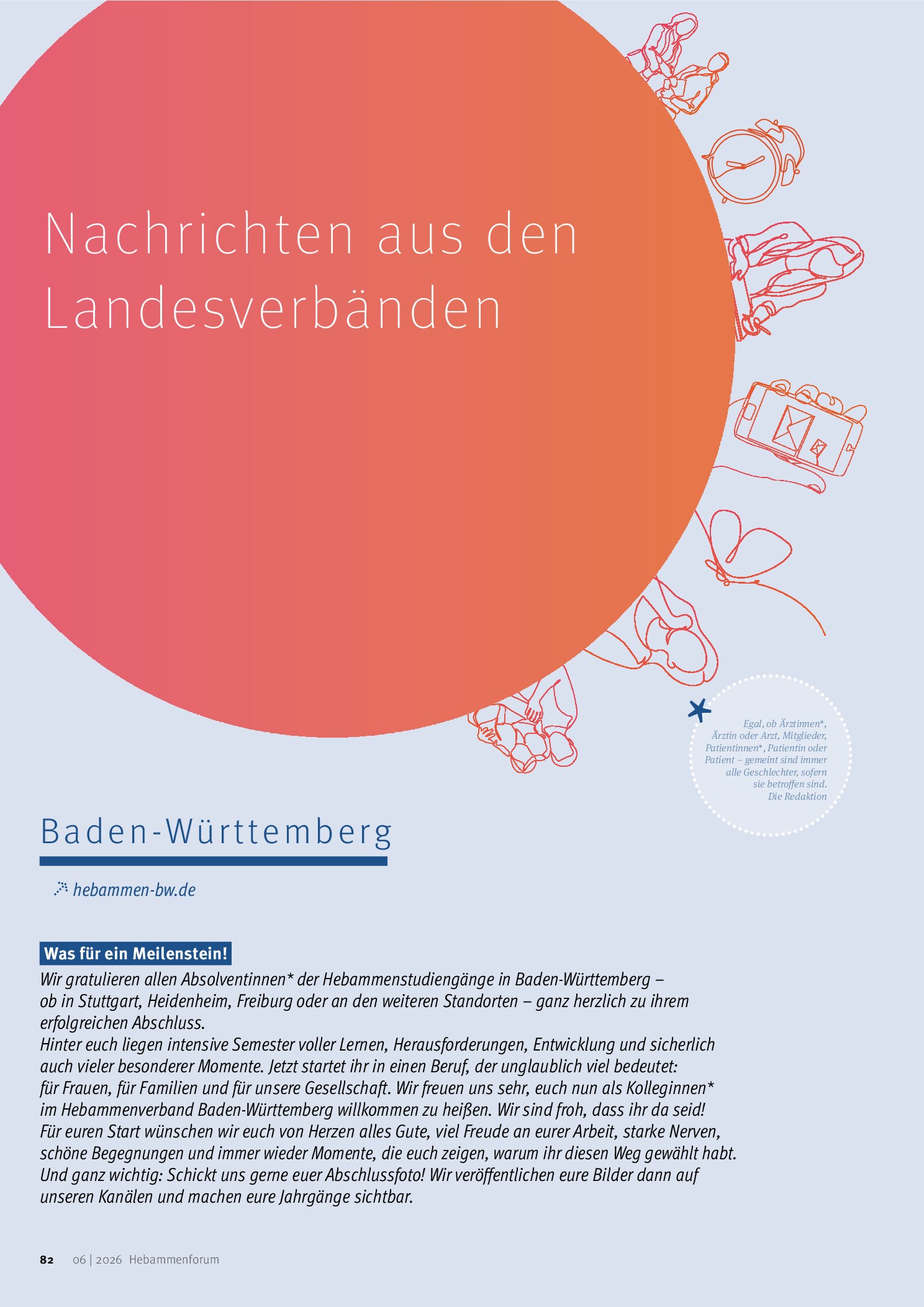 Vorschauseite 1: Nachrichten aus den Landesverbänden