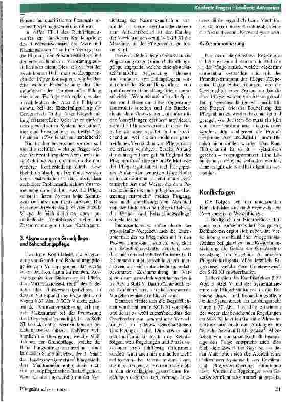 Vorschauseite 2: Was ist die Pflege wert - ohne Autonomie? Der Streit um Pflegeleistungen