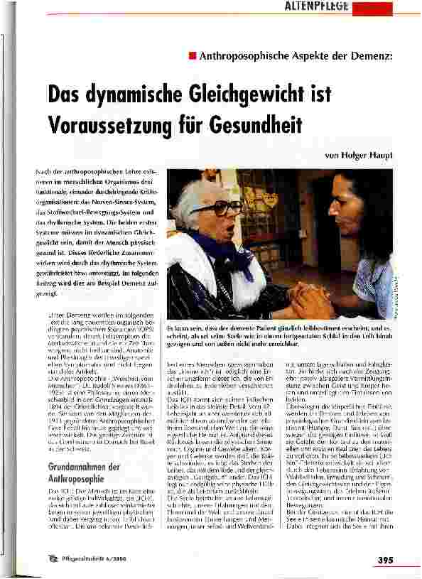 Vorschauseite 1: Das dynamische Gleichgewicht ist Voraussetzung für Gesundheit