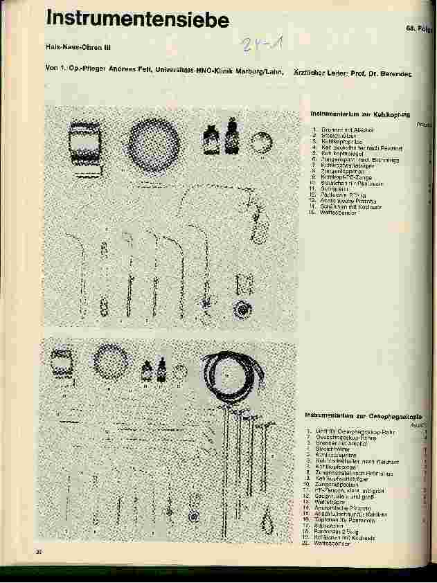 Vorschauseite 1: Instrumentensiebe Hals-Nasen-Ohren III 68. Folge