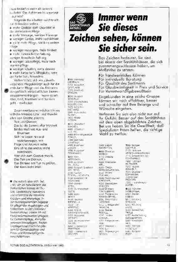 Vorschauseite 2: Pflegenotstand und Fortbildung Mehr Farbe fürs Alltägliche