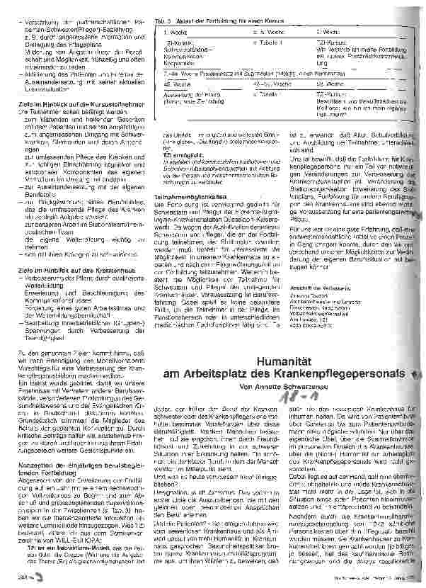 Vorschauseite 4: Patientengerechte Krankenpflege - Fortbildung von Schwestern für Schwestern und Pfleger - Modellversuch des Diakoniewerks Kaiserslautern
