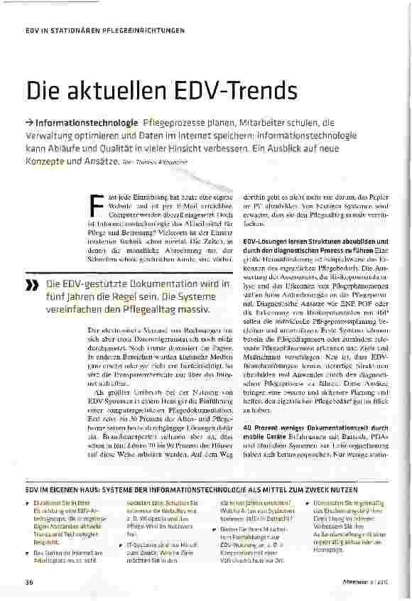 Vorschauseite 1: Die aktuellen EDV-Trends