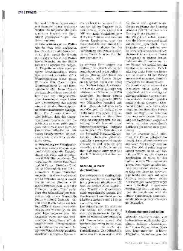Vorschauseite 3: Schmerzstillung mit Lachgas?