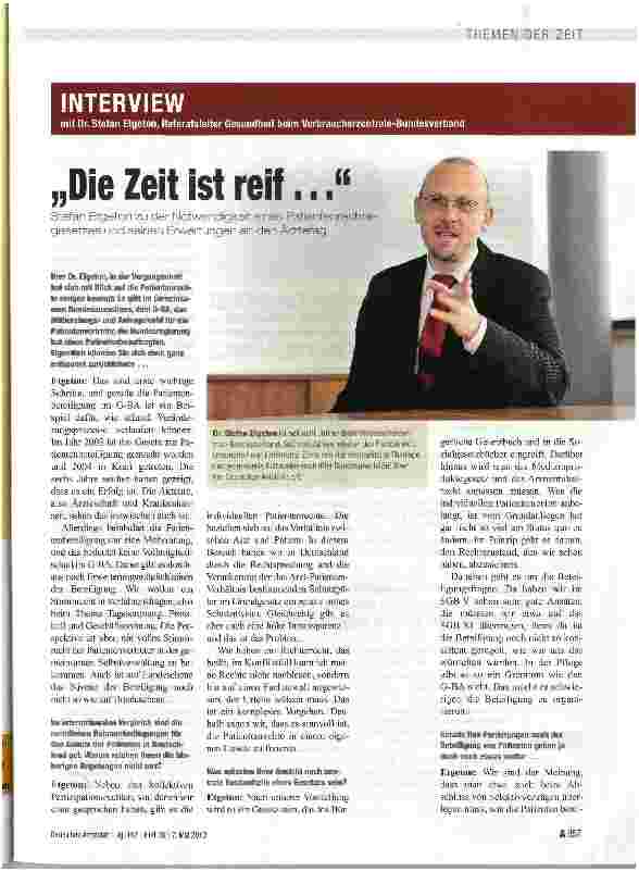 Vorschauseite 1: „Die Zeit ist reif. ..