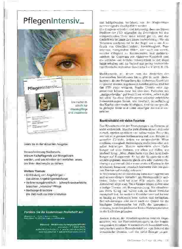 Vorschauseite 3: Herausforderung für Angehörige, Pflegekräfte und Arzte