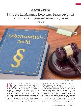 Vorschauseite 1: Hält die Ernährung Leib und Seele gesund? Gesetzliche Vorschriften regeln viel, doch die Verantwortung trägt jeder.