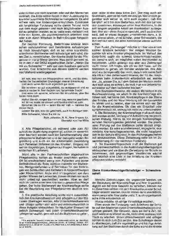 Vorschauseite 4: Selbstverständnis des Pflegeberufes was kann die Ausbildung dazu beitragen
