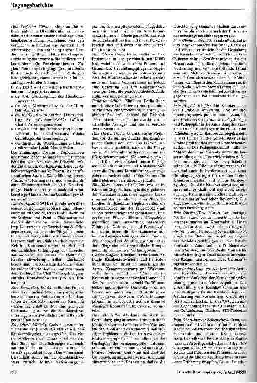 Vorschauseite 2: 1. Methodisches Seminar zur Krankenpflegeforschung in der DDR vom 20.-22. Februar 1990 in Berlin-Buch