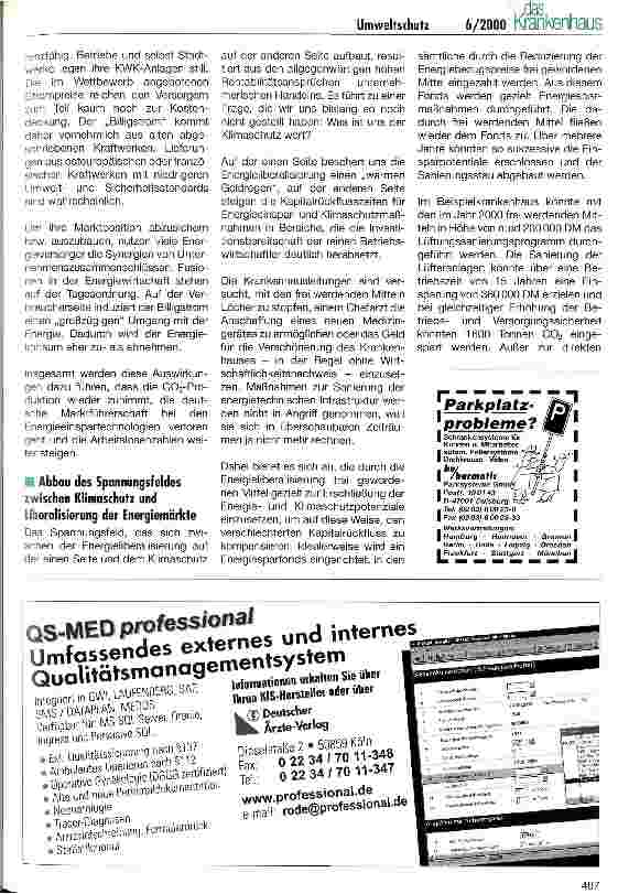 Vorschauseite 3: Energieeinsparung im Krankenhaus im Spannungsfeld zwischen Klimaschutz und Liberalisierung der Energiemärkte