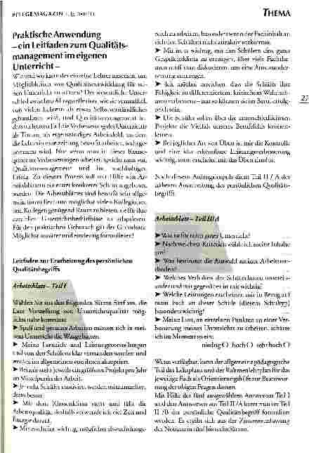 Vorschauseite 6: Methoden zur Qualitätsverbesserung des eigenen Unterrichts