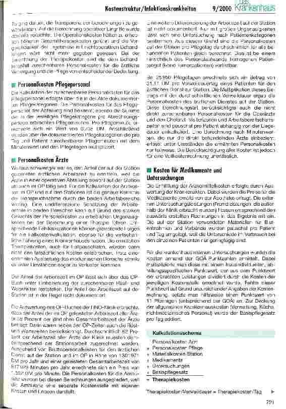 Vorschauseite 2: Zur Kostenstruktur der stationären Therapie bei Infektionserkrankungen im HNO-Bereich