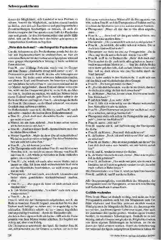 Vorschauseite 3: Psychodrama als Behandlungsmethode in der Psychosomatik