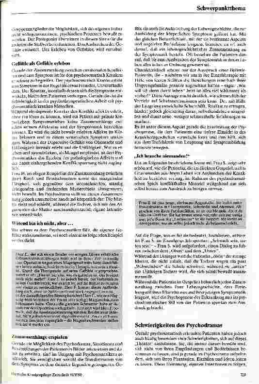 Vorschauseite 4: Psychodrama als Behandlungsmethode in der Psychosomatik