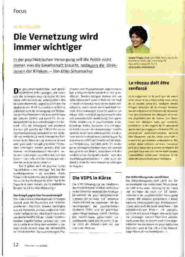 Vorschauseite 1: Die Vernetzung wird immer wichtiger
