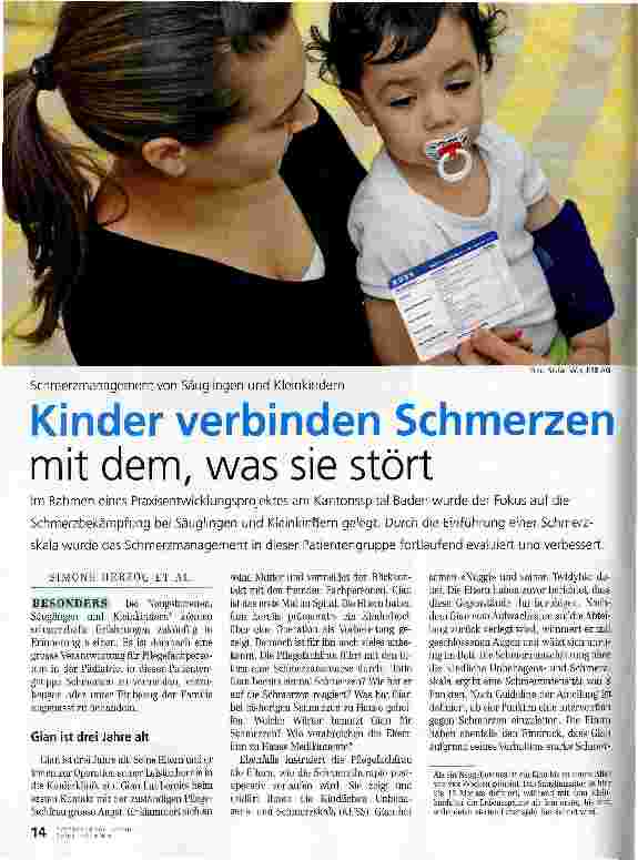 Vorschauseite 1: Kinder verbinden Schmerzen mit dem, was sie stört