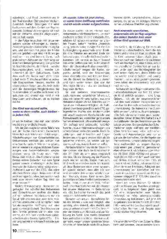 Vorschauseite 2: Die lange Geburt. ..
