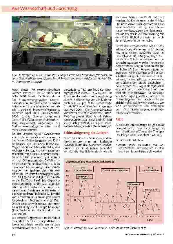 Vorschauseite 4: Ursachen und Prävention krankenhauserworbener Infektionen am Beispiel Venenkatheter-assoziierter Infektionen