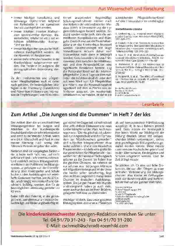 Vorschauseite 5: Ursachen und Prävention krankenhauserworbener Infektionen am Beispiel Venenkatheter-assoziierter Infektionen