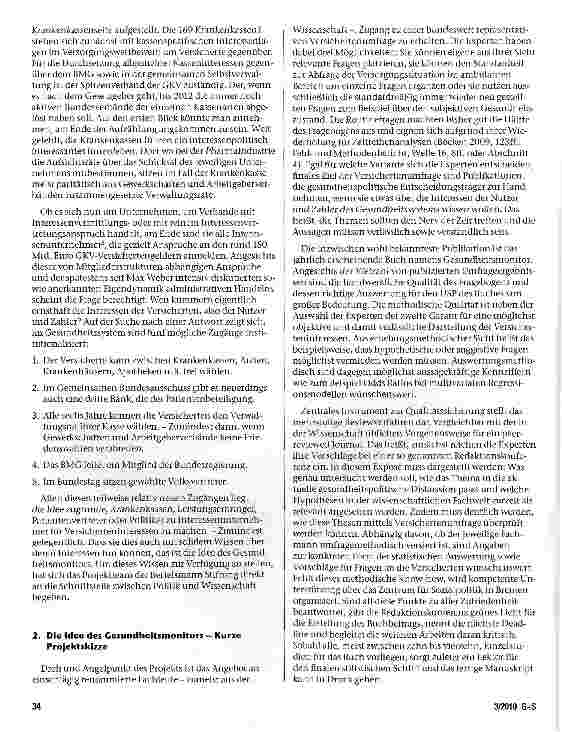 Vorschauseite 2: Politischer Wettbewerb im Interesse der Versicherten Der Gesundheitsmonitor der Bertelsmann Stiftung