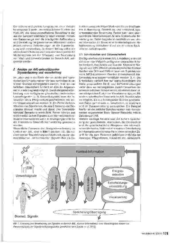 Vorschauseite 2: Erfassung und Verarbeitung von Vitalund Umweltsignalen im Bereich AAL