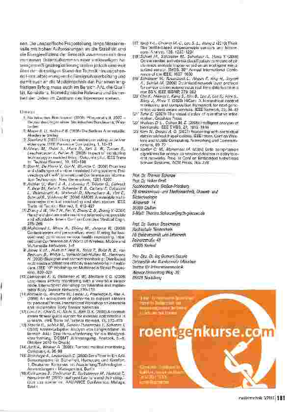 Vorschauseite 4: Erfassung und Verarbeitung von Vitalund Umweltsignalen im Bereich AAL
