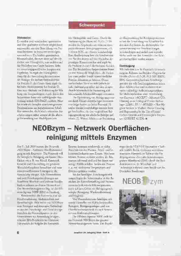 Vorschauseite 4: Methoden zur Evaluierung der Wirkung von Enzymreinigern für Medizinprodukte