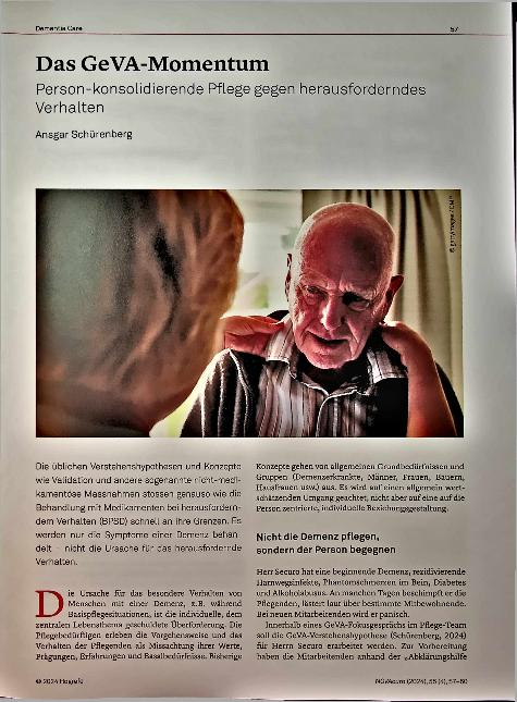 Vorschauseite 1: Das GeVA-Momentum Person-konsolidierende Pflege gegen herausforderndes Verhalten