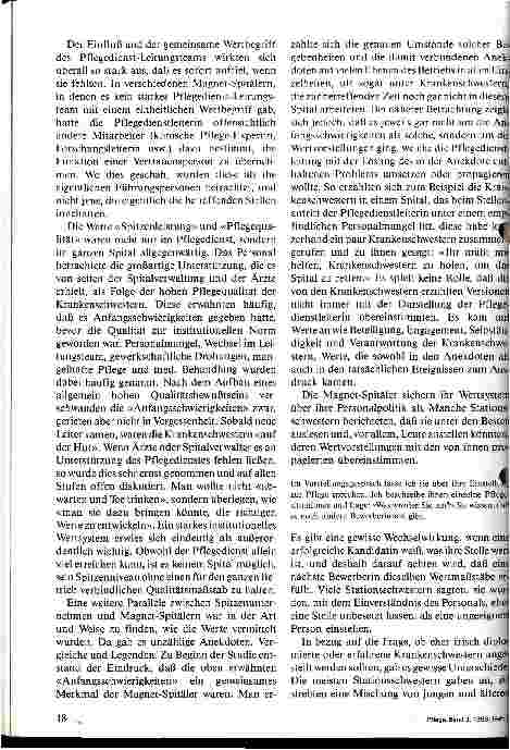 Vorschauseite 5: Magnet-Spitäler Institutionen mit Spitzenleistungen ( 2. Teil)
