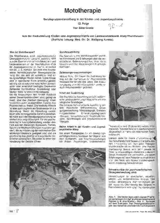 Vorschauseite 1: Mototherapie
