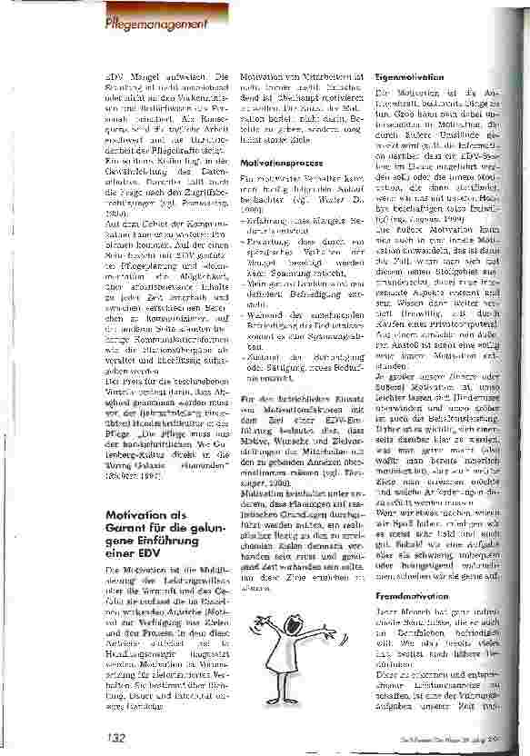 Vorschauseite 3: EDV in der Pflege - unverzichtbares Instrument für die Zukunft Mitarbeiterzufriedenheit