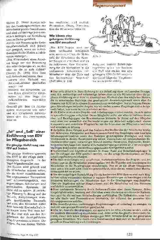 Vorschauseite 4: EDV in der Pflege - unverzichtbares Instrument für die Zukunft Mitarbeiterzufriedenheit